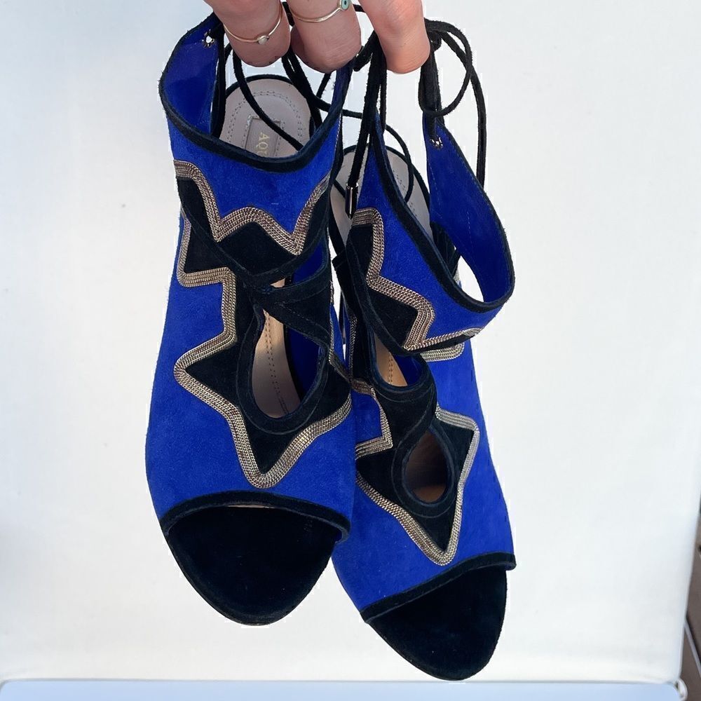 Aquazzura Neiman Marcus Sexy on the Beach Heels size 38.5 - 8.5 - Picture 8 of 8